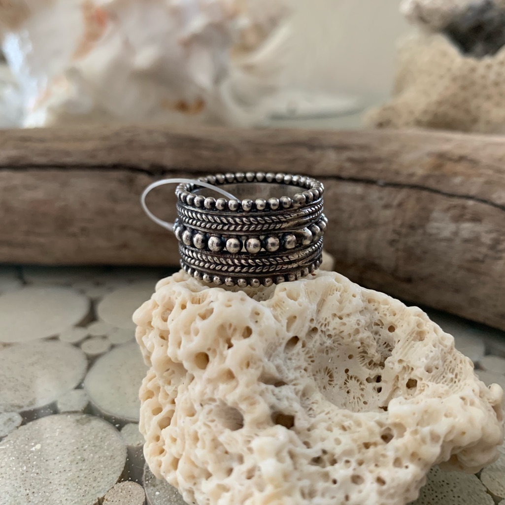 Detailed Sterling Silver Ring